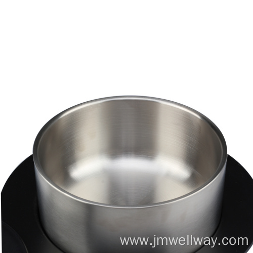 Round Stainless Steel Bowl With Lid And Tray